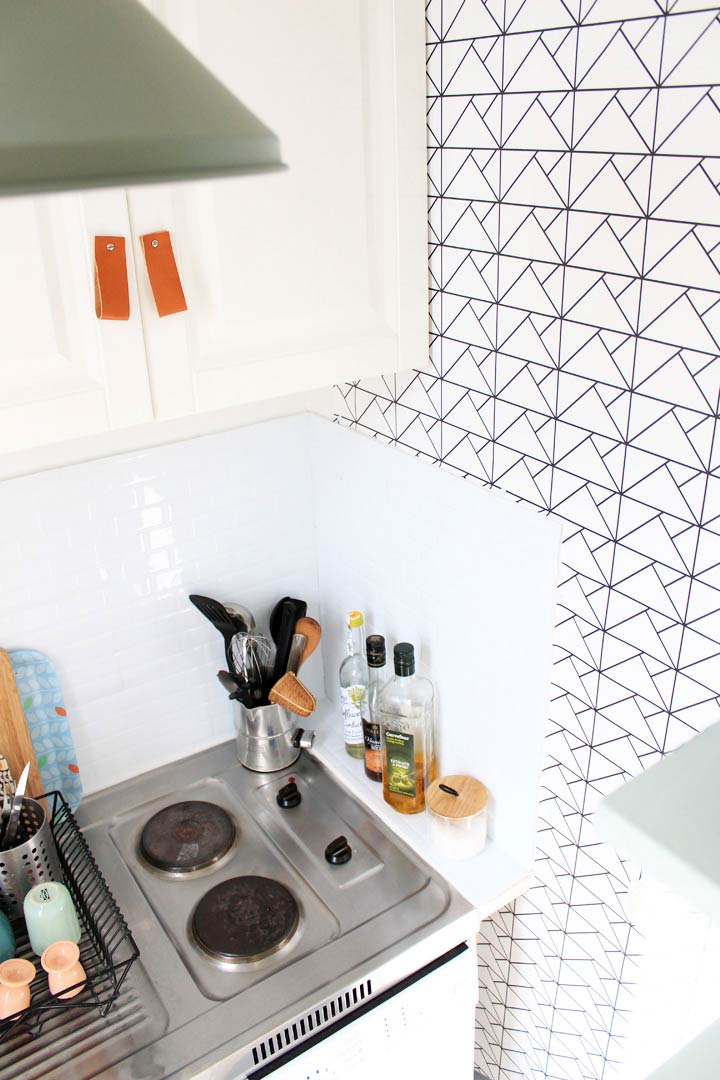 Décoration de cuisine avec le papier peint Origami de Scenolia